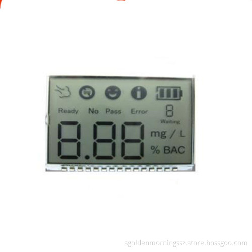 7-segment Custom LCD Display Module, TN Positive